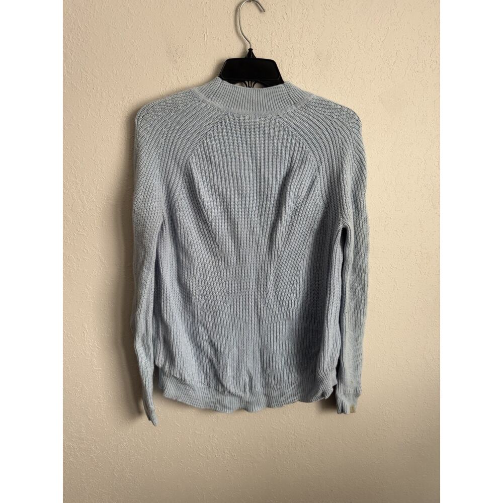 Vince Blue Wool Cashmere High Crewneck Sweater Womens S Classic Everyday - Picture 7 of 7